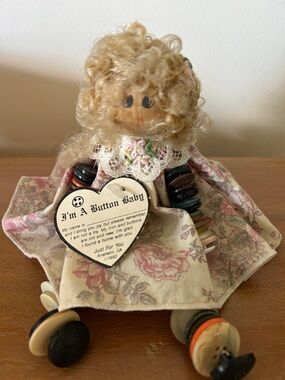 I'm A Button Baby Doll with Floral Dress